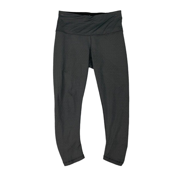 Prana Textured Leggings Womens XS Extra Small Gray High Waisted Pull On Cropped - Picture 1 of 11
